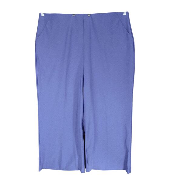Torrid Wide Leg Pants sz 5 Women Purple Stretch Comfort Pockets Pull On Elastic - Picture 1 of 12